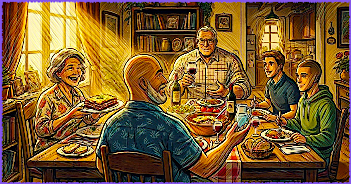 Pranzo in famiglia e la domanda sul lavoro digitale: a che serve un sito web?
